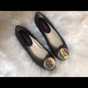 AUTHENTIC Carolina Herrera black ballerina flats